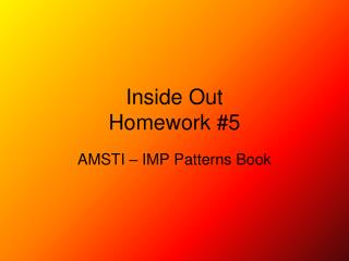 Inside Out Homework #5