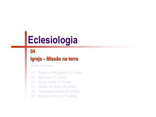 Eclesiologia