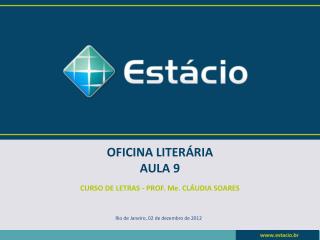 OFICINA LITERÁRIA AULA 9