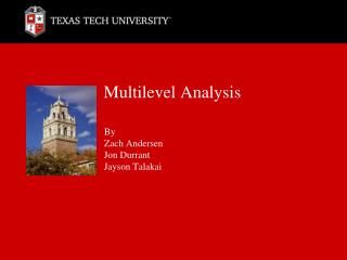 Multilevel Analysis