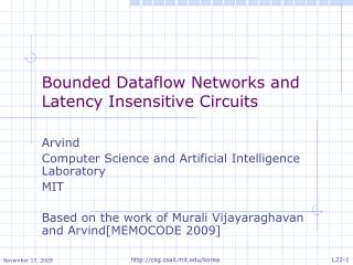 Bounded Dataflow Networks and Latency Insensitive Circuits