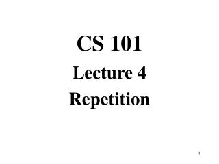 CS 101