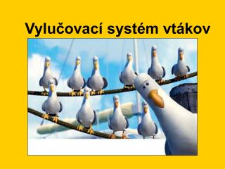 Vylučovací systém vtákov