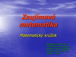 Zaujímavá matematika