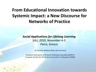 From Educational Innovation towards Systemic Impact: a New Discourse for Networks of Practice