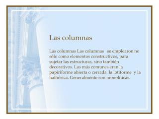 Las columnas