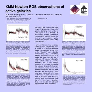 XMM-Newton RGS observations of active galaxies