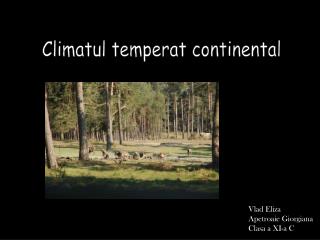 Climatul temperat continental