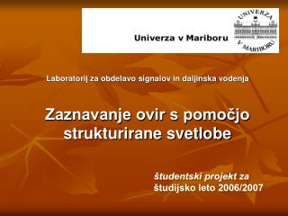 študentski projekt za študijsko leto 2006/2007