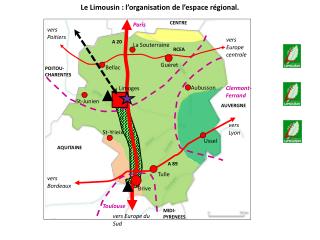 Le Limousin : l’organisation de l’espace régional.