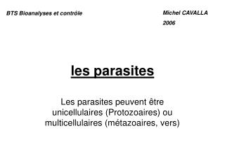 les parasites