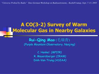 A CO(3-2) Survey of Warm Molecular Gas in Nearby Galaxies