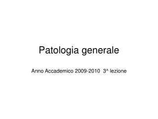 Patologia generale