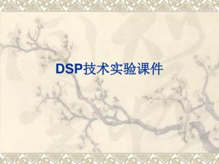 DSP 技术实验课件