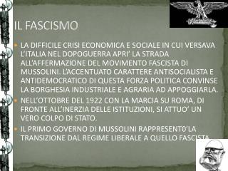 IL FASCISMO