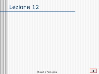 Lezione 12