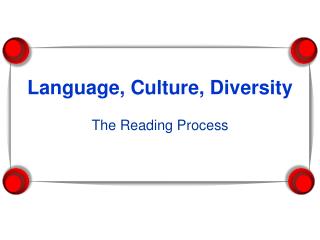 Language, Culture, Diversity