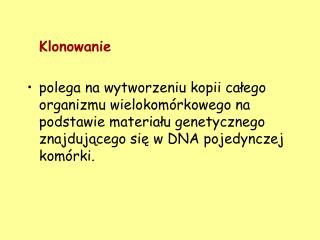 Klonowanie