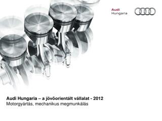 Audi Hungaria – a jövőorientált vállalat - 2012