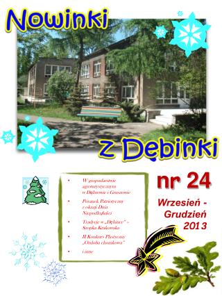 Wrzesień - Grudzień 201 3