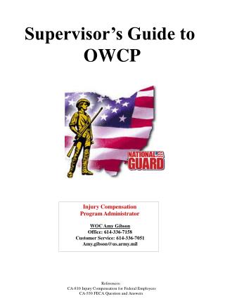 Supervisor’s Guide to OWCP