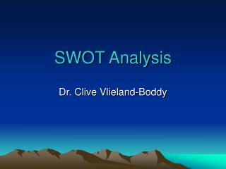 SWOT Analysis