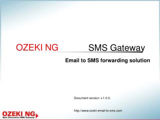 Email to SMS forwarding solution