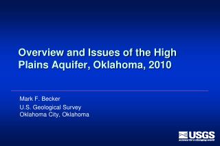 Overview and Issues of the High Plains Aquifer, Oklahoma, 2010