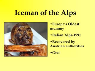 Iceman of the Alps