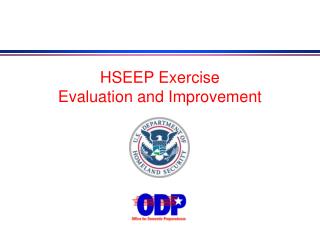 HSEEP Exercise Evaluation and Improvement