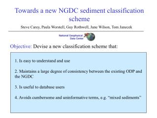 Towards a new NGDC sediment classification scheme