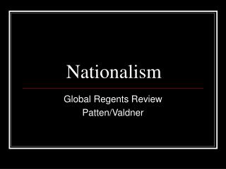 Nationalism