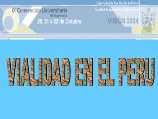 VIALIDAD EN EL PERU