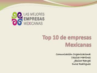 Top 10 de empresas Mexicanas