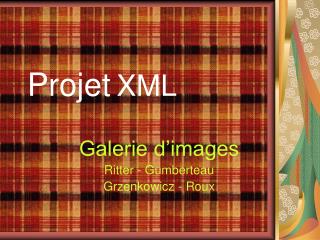 Projet XML