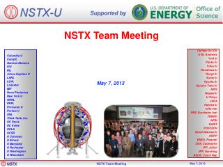 NSTX Team Meeting