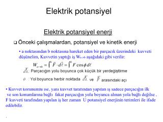 Elektrik potansiyel
