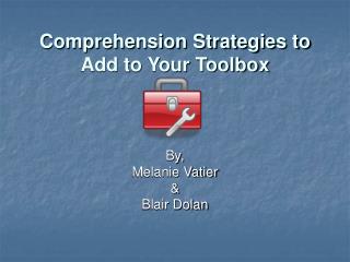 Comprehension Strategies to Add to Your Toolbox