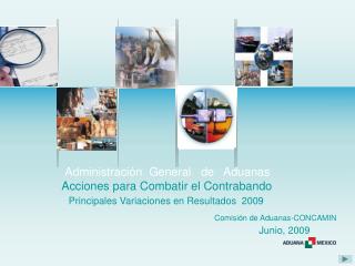 Administración General de Aduanas Acciones para Combatir el Contrabando