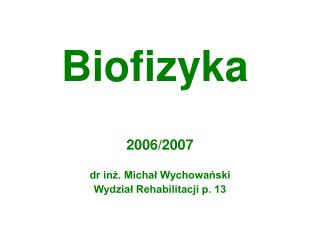 Biofizyka