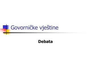 Govorničke vještine