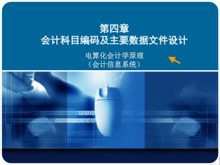 第四章 会计科目编码及主要数据文件设计