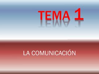 TEMA 1