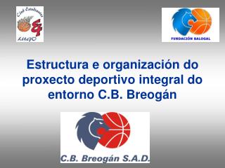 Estructura e organización do proxecto deportivo integral do entorno C.B. Breogán