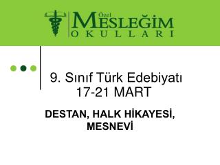 9. Sınıf Türk Edebiyatı