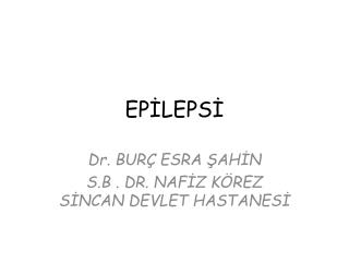 EPİLEPSİ