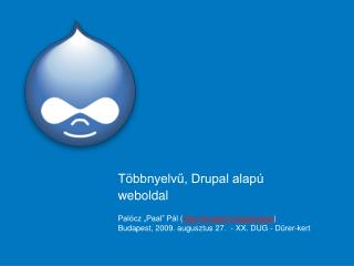 Többnyelvű, Drupal alapú weboldal