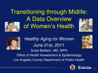 Transitioning through Midlife: A Data Overview of Women’s Health