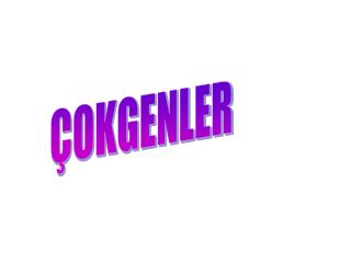 ÇOKGENLER