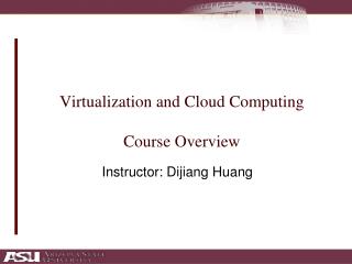 Virtualization and Cloud Computing Course Overview